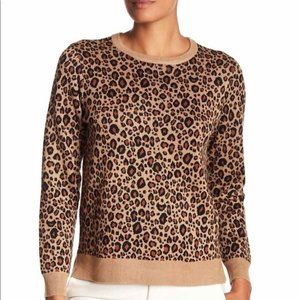 Philosophy Nordstrom Cheetah Print Sweater Top